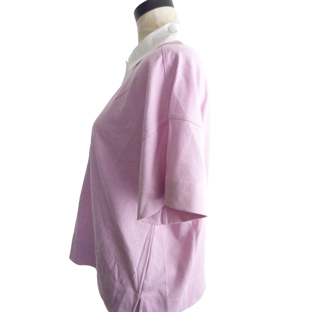 NWOT Everlane The Retro Jersey Polo Mauve Bone Purple size XS - Picture 5 of 8